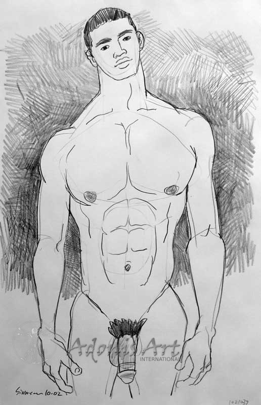 'Muscle Man Standing' by Douglas Simonson   