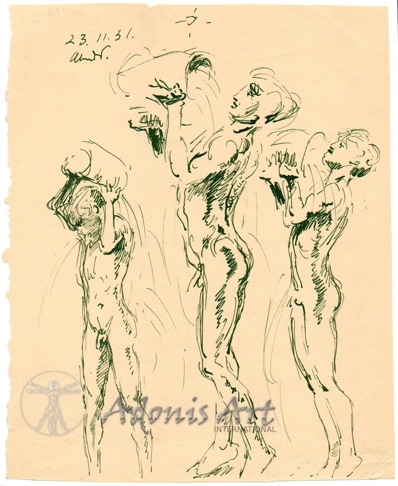 'Three Boys with Waterpots' by Wilhelm Heinrich Focke