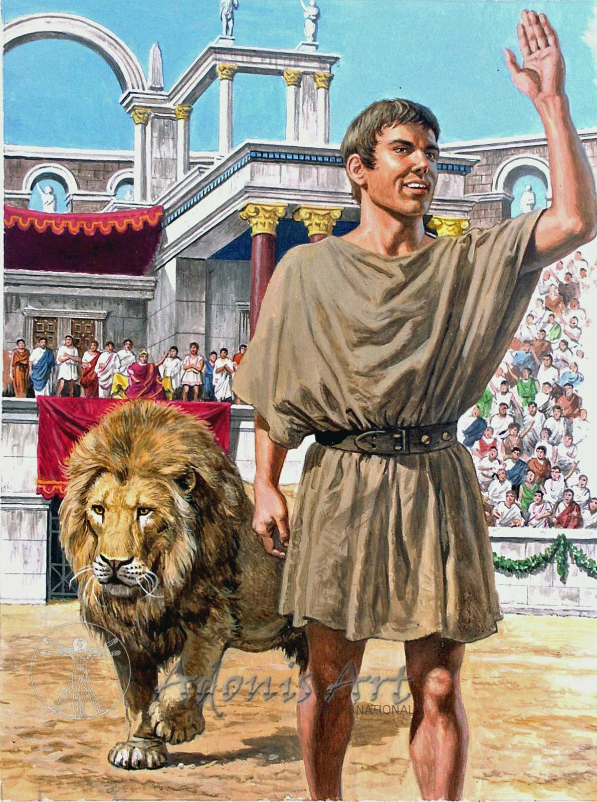 'Androcles and the Lion' by Roger Payne