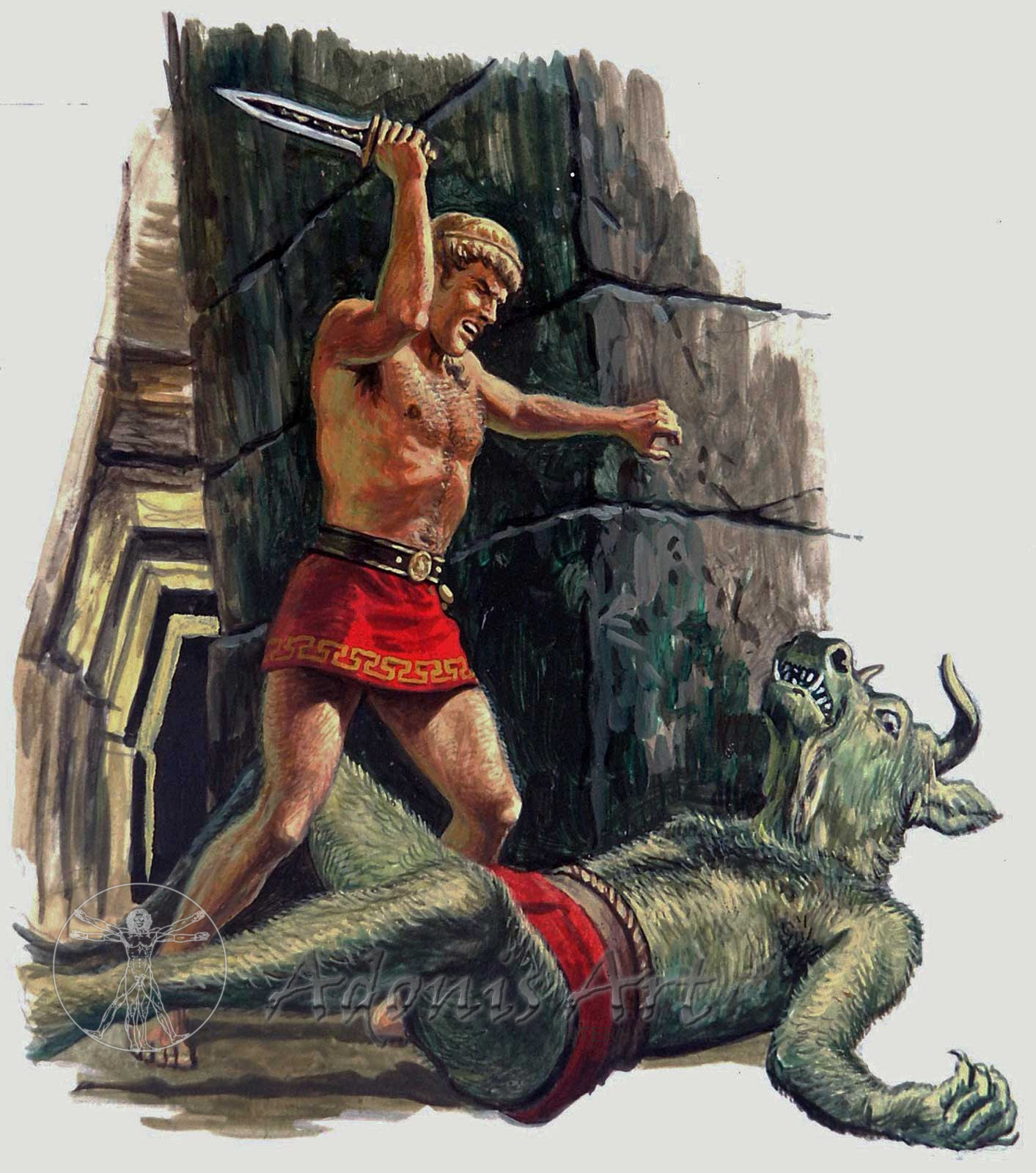 'Theseus and the Minotaur II' by Roger Payne