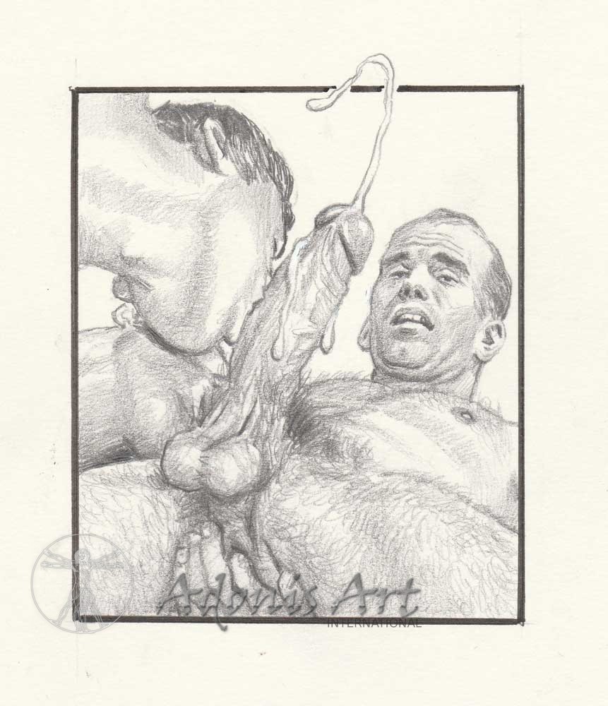 Erotic Drawing No. A101 by Roger Payne