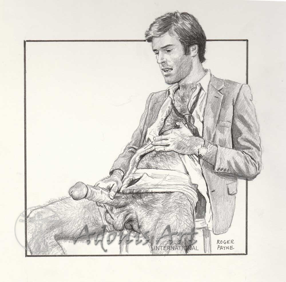 Erotic Drawing No. A231 by Roger Payne