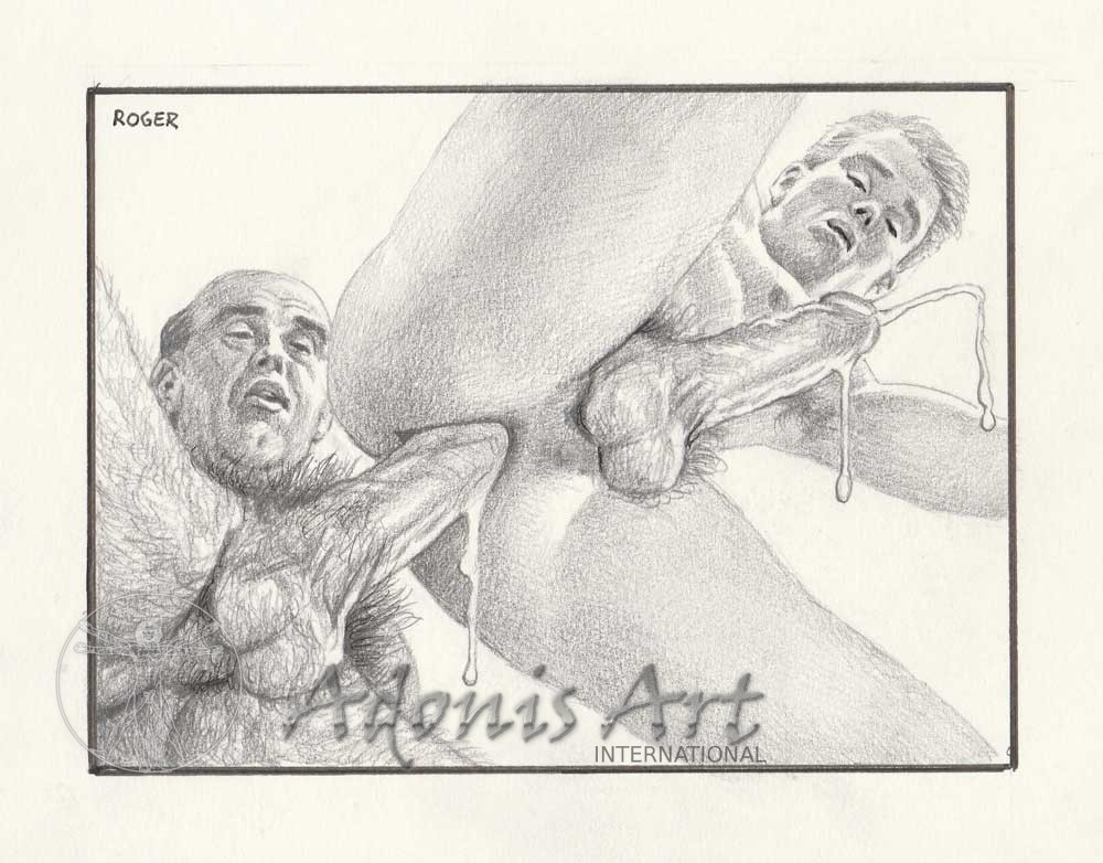 Erotic Drawing No. A244 by Roger Payne