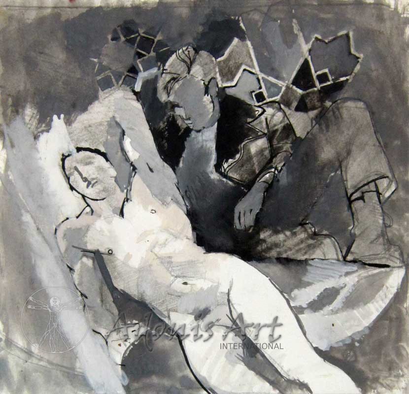 'Bootboy and Sleeping Nude' by Cornelius McCarthy