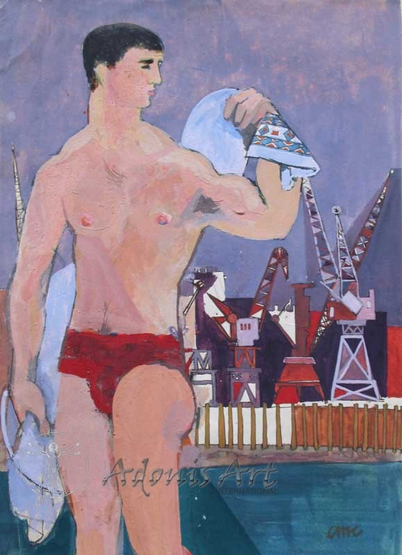 'Dockland Swimmer' by Cornelius McCarthy