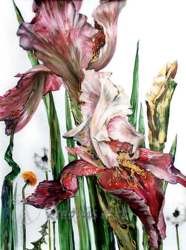 'Gladiolus and Dandelion' by Kirill Fadeyev