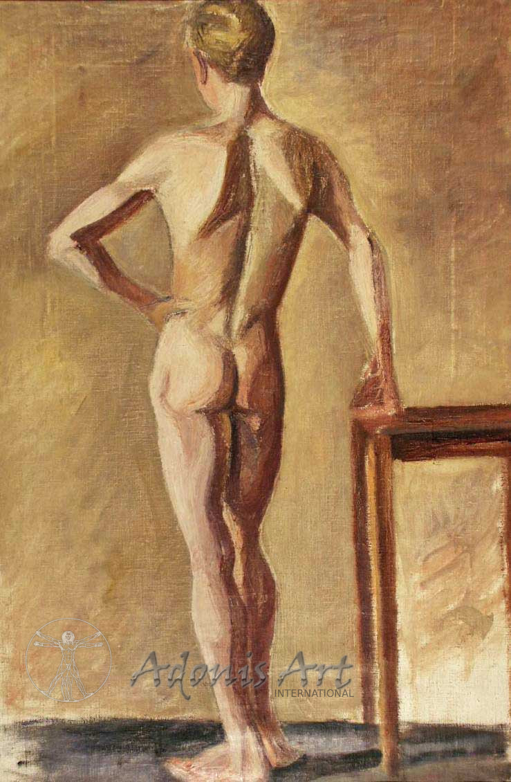 'Life Study, Back View' by Unknown Artist
