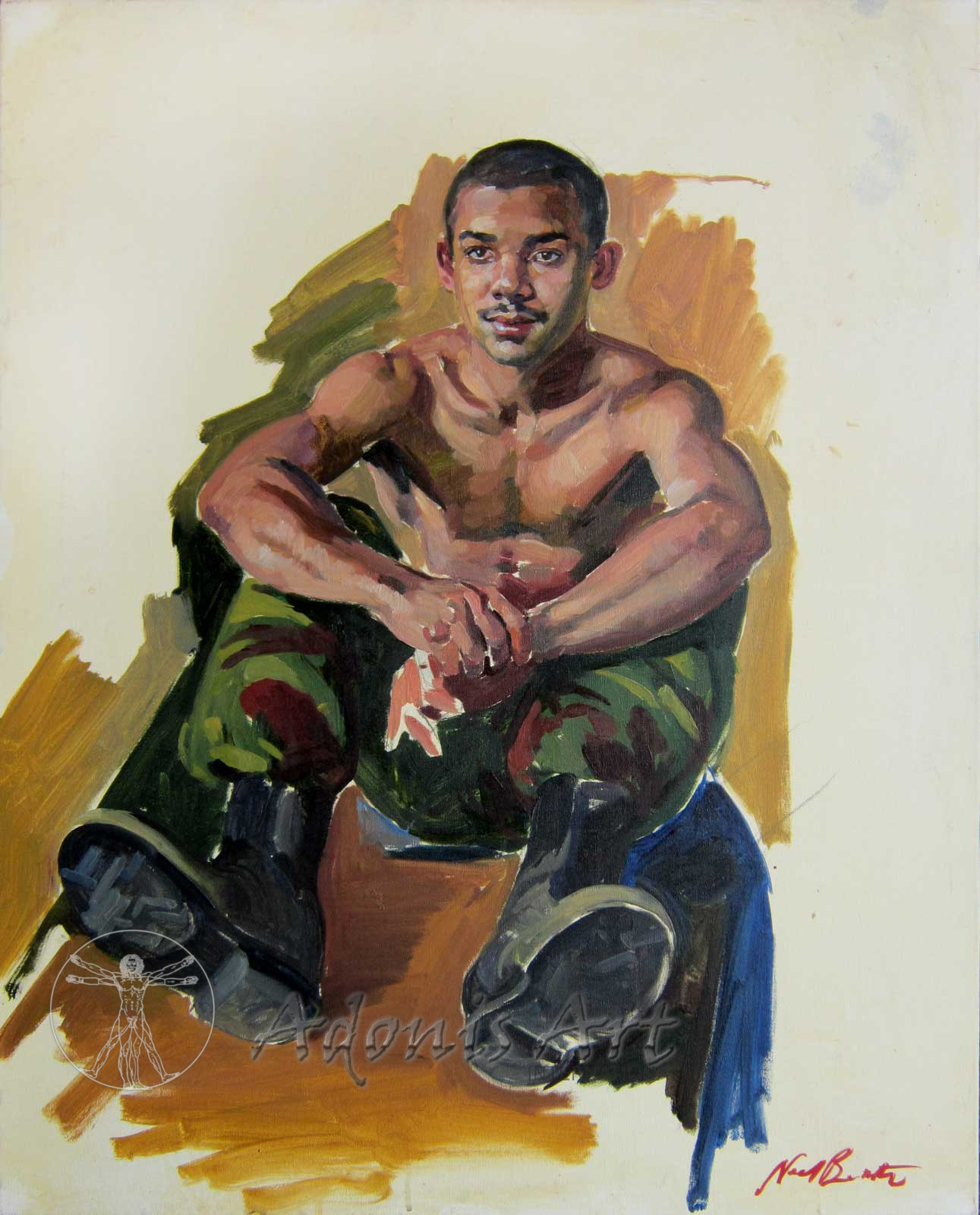 'Thomas in Army Gear' by Noel Bensted