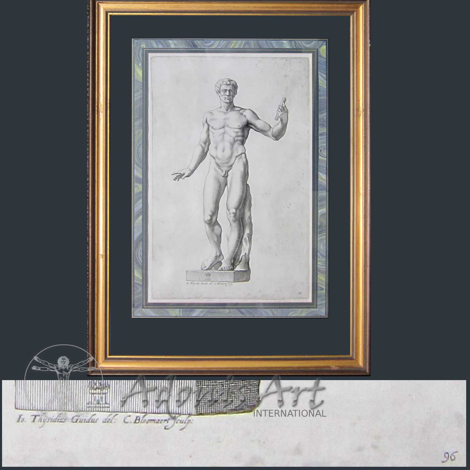 'Antique Classical Engraving D' by