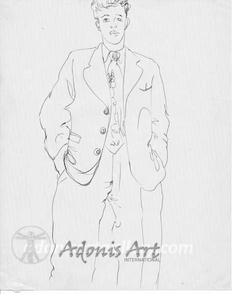 'Standing Pose' by Peter Samuelson