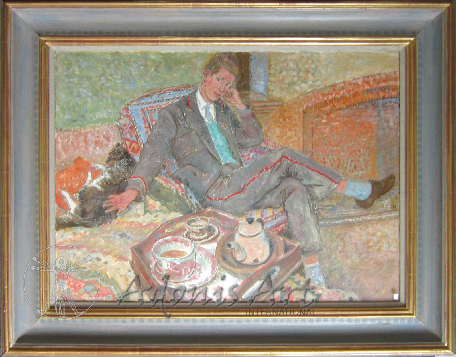 'John the Postman with Tupple my Dog' by Peter Samuelson