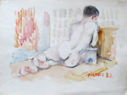 Thumbnail image: 'Back Nude Reclining' by Peter Samuelson