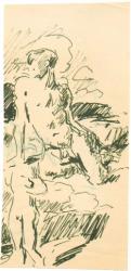 Thumbnail image: 'Figure by a Lake' by Wilhelm Heinrich Focke