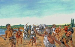 Thumbnail image: 'Cicones and the Lotus Eaters' by Roger Payne