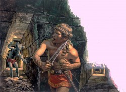Thumbnail image: 'Theseus and the Minotaur I"' by Roger Payne