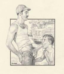 Thumbnail image: Erotic Drawing No. A104 by Roger Payne