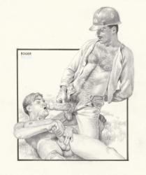 Thumbnail image: Erotic Drawing No. A106 by Roger Payne