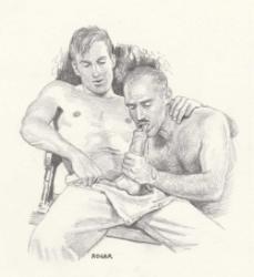 Thumbnail image: Erotic Drawing No. A107 by Roger Payne