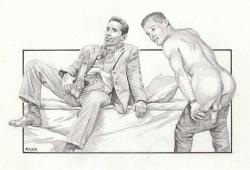 Thumbnail image: Erotic Drawing No. A111 by Roger Payne