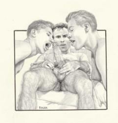 Thumbnail image: Erotic Drawing No. A115 by Roger Payne