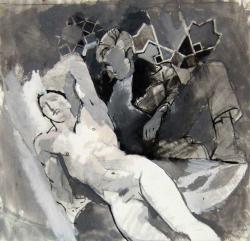 Thumbnail image: 'Bootboy and Sleeping Nude' by Cornelius McCarthy