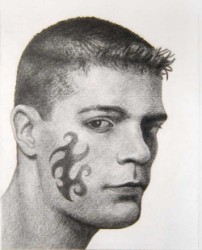 Thumbnail image: 'Cheek Tattoo' by Mark Vega