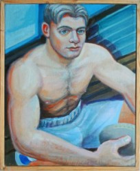 Thumbnail image: 'Rugby Lad' by Peter John Davies