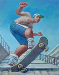 Thumbnail image: 'Skateboarder' by Peter John Davies