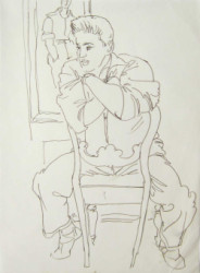 Thumbnail image: "Leaning on the Chair Back" by Peter Samuelson