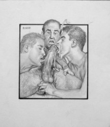 Thumbnail image: 'Erotic Drawing No. A99' by Roger Payne