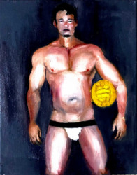 Thumbnail image: 'Waterpolo Player' by Dan Swan