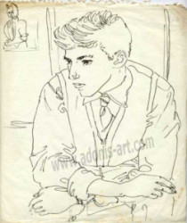 Thumbnail image: 'Having a Fag' by Peter Samuelson